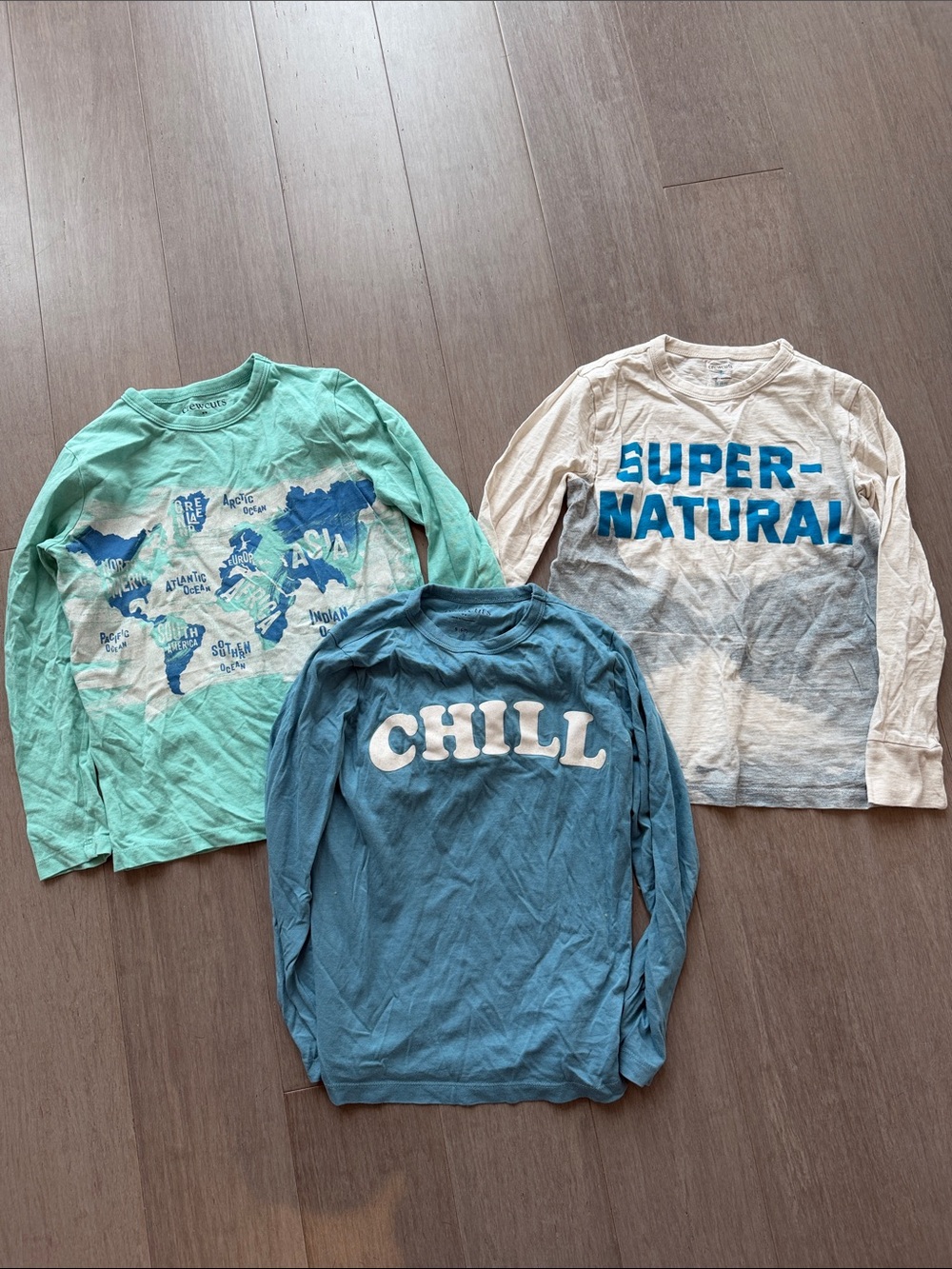 Blue Crewcuts Long-Sleeve Kids Tee set size 6/7